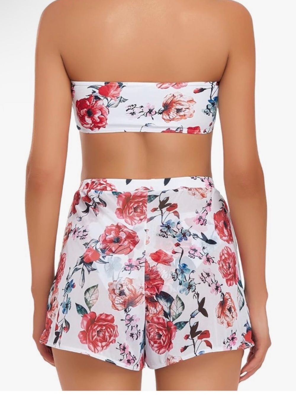 πΈβοΈ NWT Sexy Floral 3-Piece Bikini & Shorts Set β Edelqual ππ - Picture 7 of 13